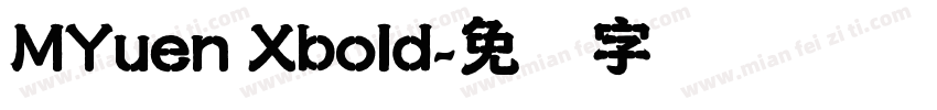 MYuen Xbold字体转换